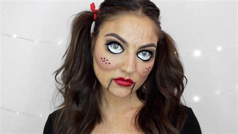 Curse doll halloween makeup